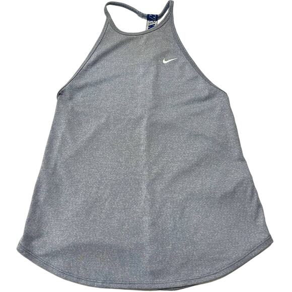 Nike Training Slim Fit Tank Top Size M Blue Striped DriFIT Athleisure AO9788-438 - Picture 1 of 7